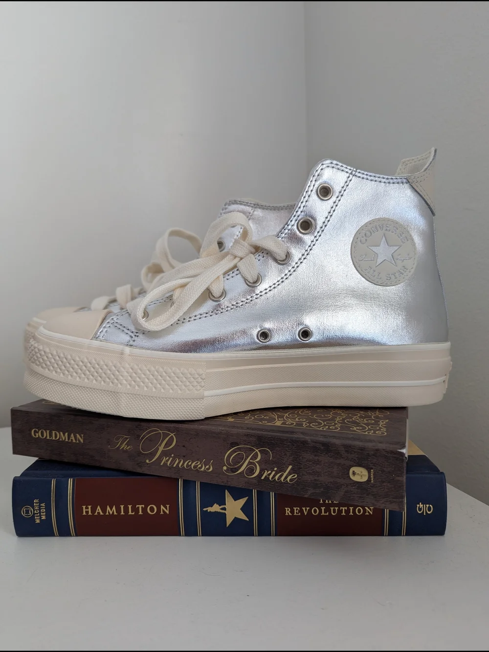 Converse Metallic Silver Platforms - Picture 2 of 8